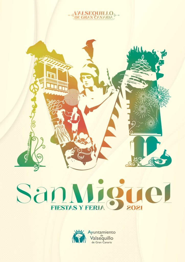 Cartel del programa de fiestas de San Miguel 2021